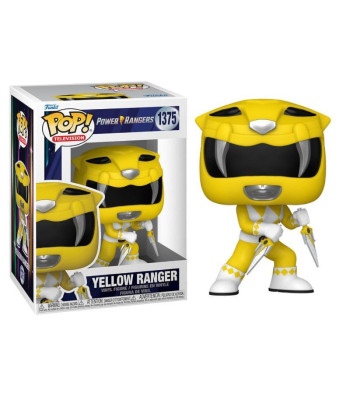 Figura Funko Pop Yellow Ranger 1375 - Power Rangers - ¡El Poder del Tigre Dientes de Sable!