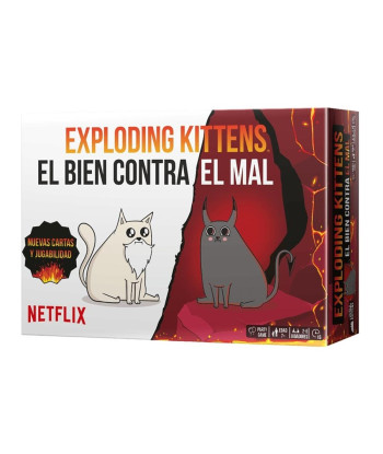 JUEGO DE MESA EXPLODING KITTENS EL BIEN CONTRA EL MAL