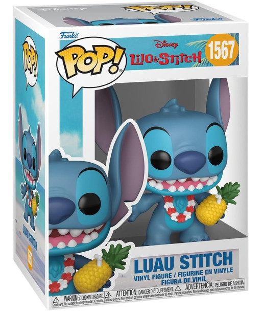 Funko Pop Luau Stitch Flocked Figure – Original Collectible Vinyl | Disney Stitch In Hawaiian Outfit