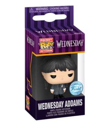 Llavero Pocket Pop Miércoles Addams - Wednesday - Estilo Gótico en la Academia Nunca Más Special Edition