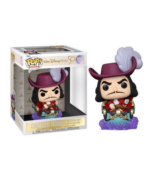 Funko POP! CAPTAIN HOOK AT THE PETER PAN'S FIGHT ATRACTION (109) - WALT DISNEY 50 ANNIVERSARY