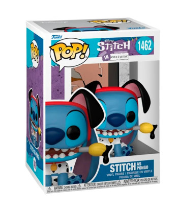 Figura Funko Pop Stitch como Pongo 1462 - Disney Stitch in Costume - El Alienígena más Dálmata