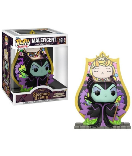 Figura Funko Pop Maléfica 1610 - Disney La Bella Durmiente - Deluxe Vidriera Artística