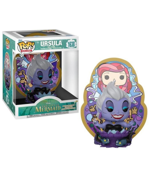 Figura Funko Pop Úrsula 1638 - Disney La Sirenita - Deluxe Vidriera Artística