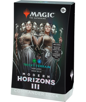 Mazo de Commander Modern Horizons III: Tricky Terrain - Magic the Gathering (Inglés)
