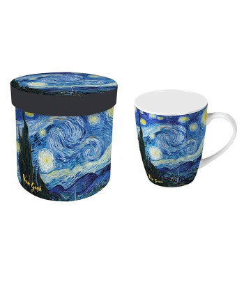 Taza noche estrellada en caja regalo van gogh