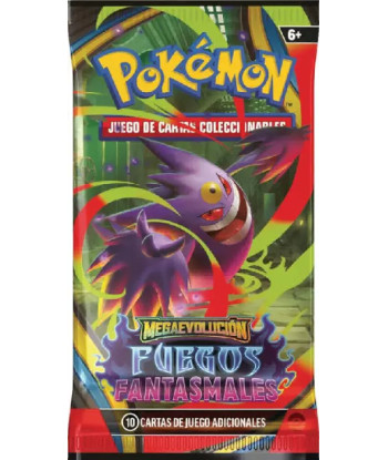 Pokémon TCG - Sobre de MEGAEVOLUCIÓN FUEGOS FANTASMALES - Castellano