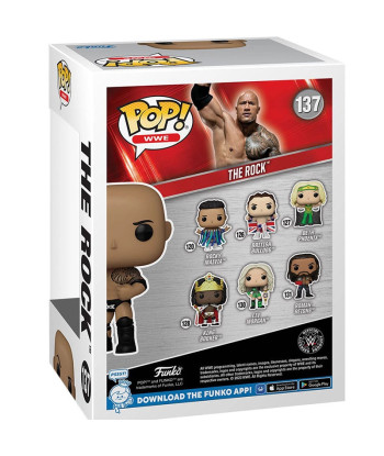 Figura Funko Pop The Rock 137 - WWE - El Campeón del Pueblo con su Ceja en Alto