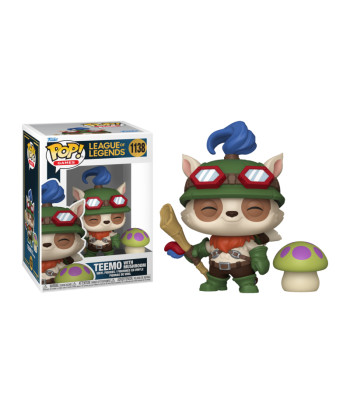 Figura Funko Pop Teemo 1138 - League of Legends - Con Champiñón