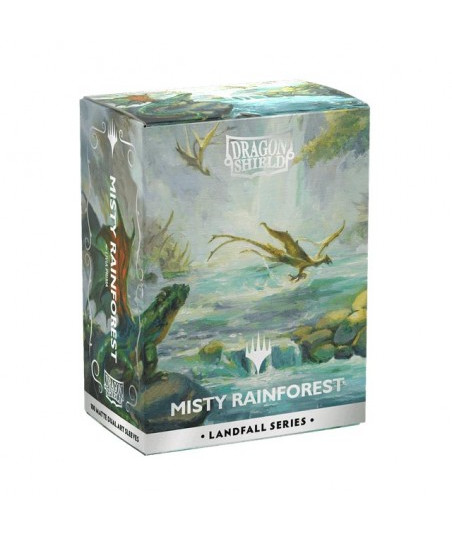 Fundas Standard Landfall Series - Misty Rainforest Magic The Gathering (100) - Dragon Shield