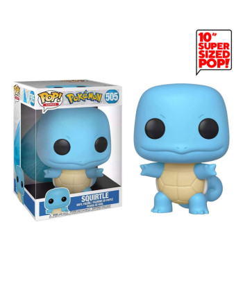Figura Funko Pop Squirtle 505 - Pokémon - Versión Jumbo de 25 cm para Entrenadores