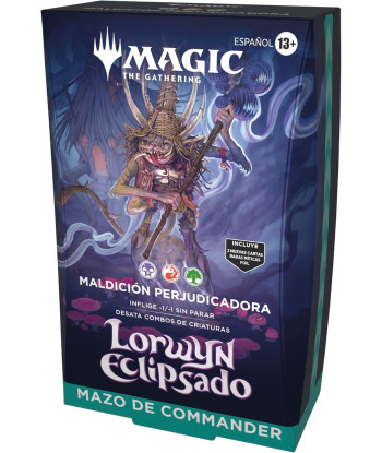 Mazo de Commander Lorwyn eclipsado: MALDICIÓN PERJUDICADORA - Magic the Gathering (Español)