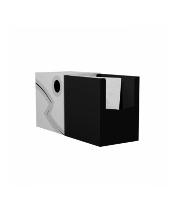 Caja de mazo Deck Box DS Double Shell Blanco/Negro (150) - Dragon Shield