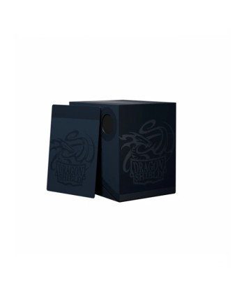Caja de mazo Deck Box DS Double Shell Azul/Negro (150) - Dragon Shield