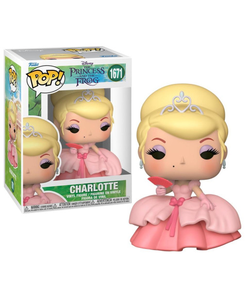 Figura Funko Pop Charlotte 1671 - Disney Tiana y el Sapo - La Mejor Amiga de la Princesa