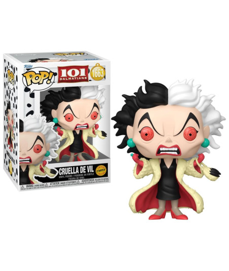 Figura Funko Pop Cruella de Vil 1663 - Disney 101 Dálmatas - Edición Chase Villana Enfurecida