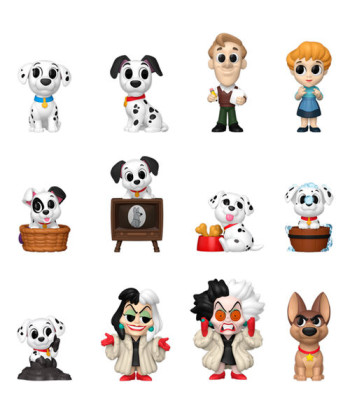 Figura Funko Mystery Mini Disney 101 Dálmatas - 65 Aniversario - ¡Descubre tu Cachorro o Villano Sorpresa!