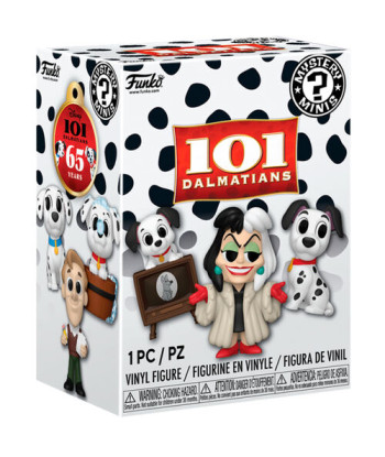 Figura Funko Mystery Mini Disney 101 Dálmatas - 65 Aniversario - ¡Descubre tu Cachorro o Villano Sorpresa!