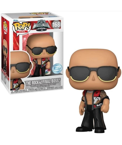 Figura Funko Pop The Rock "Final Boss" 168 - WWE WrestleMania 40 - Edición Especial - La Autoridad del Ring