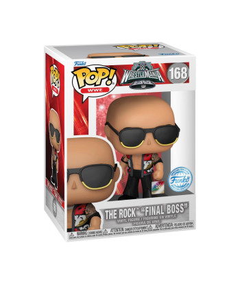 Figura Funko Pop The Rock "Final Boss" 168 - WWE WrestleMania 40 - Edición Especial - La Autoridad del Ring