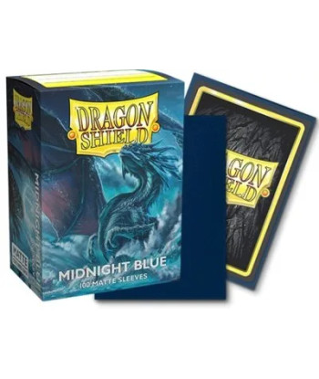 Fundas Standard Matte Midnight Blue (100) - Dragon Shield
