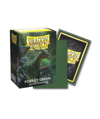 Fundas Standard Matte Forest Green (100) - Dragon Shield