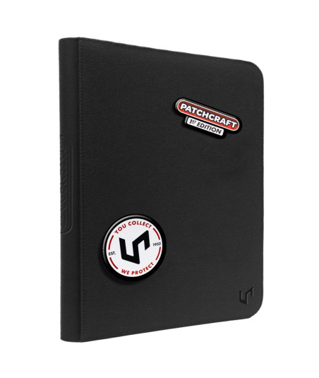 Carpeta con 9 bolsillos Patchcraft ™ Zippered PRO-Binder Negro - Ultra Pro