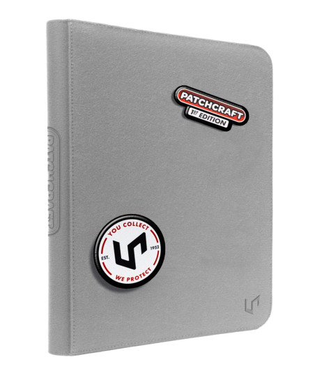 Carpeta con 9 bolsillos Patchcraft ™ Zippered PRO-Binder Gris - Ultra Pro