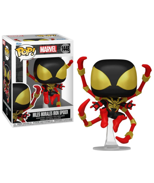 Figura Funko Pop Miles Morales Iron Spider 1448 - Marvel - El Trepamuros con Armadura Tecnológica