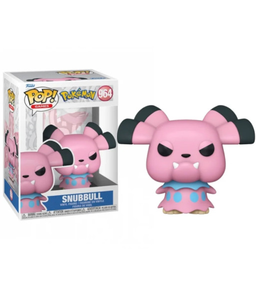Figura Funko Pop Snubbull 964 - Pokémon - El Hada más Gruñón y Encantador
