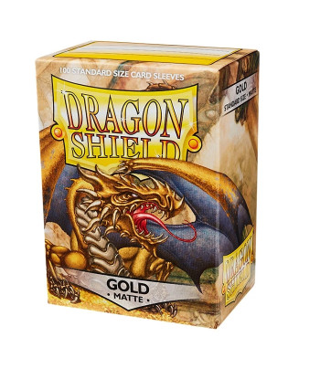 Fundas Standard Matte Oro (100) - Dragon Shield