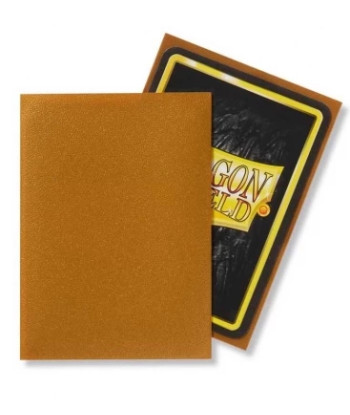 Fundas Standard Matte Oro (100) - Dragon Shield