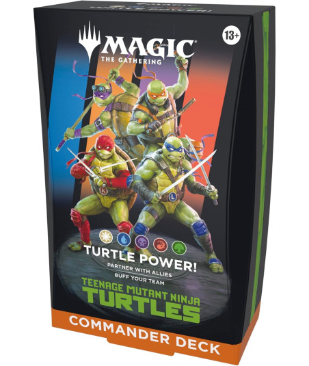 Mazo de Commander Tortugas Ninja: Turtle Power! - Magic the Gathering (Inglés)