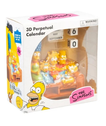 Calendario Perpetuo 3D The Simpsons Familia Resina