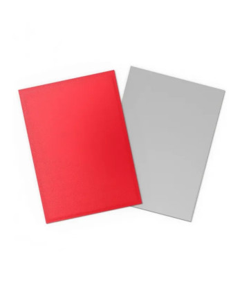 Fundas Standard Matte Dual Crimson & Silver (100) - Dragon Shield
