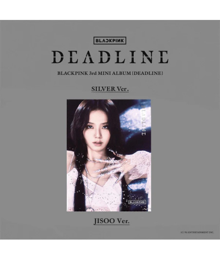 CD Blackpink Deadline (3rd Mini Album) 14x12cm - BLACKPINK - SILVER Ver. (JISOO) - La Elegancia Atemporal de la Visual de Corea