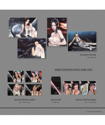 CD Blackpink Deadline (3rd Mini Album) 14x12cm - BLACKPINK - SILVER Ver. (ROSÉ) - La Voz más Dulce y Elegante del K-Pop