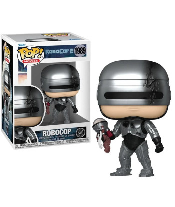 Figura Funko Pop RoboCop (Chase) 1989 - RoboCop 2 - Metallic con Cerebro de Cain