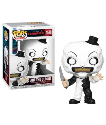 Figura Funko Pop Art the Clown 1590 - Terrifier - El Mimo Siniestro con Cuchillo
