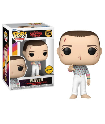 Figura Funko Pop Eleven 1457 - Netflix Stranger Things - Chase con Atuendo de Flores y Cabeza Rapada