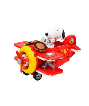 Set de construcción snoopy aventuras en avión