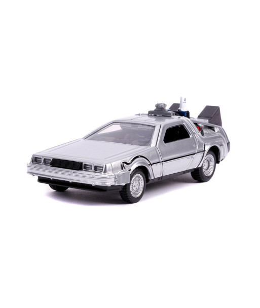 Figura Jada DeLorean Time Machine Regreso al Futuro II Hover Mode - Hollywood Rides - Donde Vamos No Necesitamos Carreteras 1:32