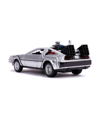 Figura Jada DeLorean Time Machine Regreso al Futuro II Hover Mode - Hollywood Rides - Donde Vamos No Necesitamos Carreteras 1:32