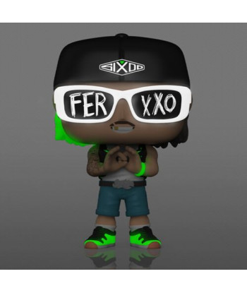 Figura Funko Pop Ferxxo 483 - Rocks - Edición Especial Glow in the Dark con Gafas y Gorra SIXXO 10 cm