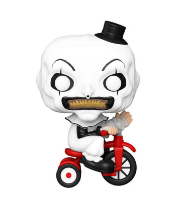 Figura Funko Pop Art the Clown en Bicicleta 1591 - Terrifier - Payaso de Terror en Triciclo Rojo 10 cm