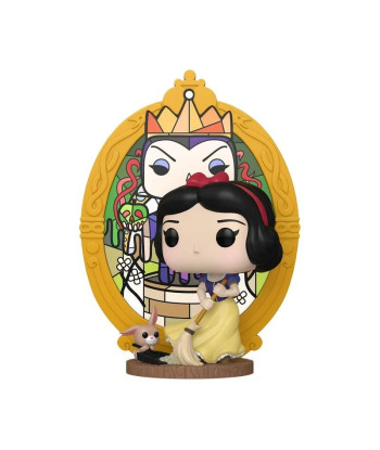 Figura Funko Pop Blancanieves 1694 - Disney Blancanieves - Deluxe con Vidriera de la Reina Malvada