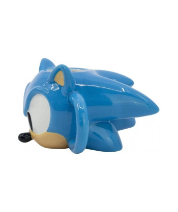 Taza 3D Cabeza De Sonic The Hedgehog Cerámica 400 mls