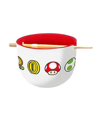 CUENCO RAMEN CON PALILLOS SUPER MARIO