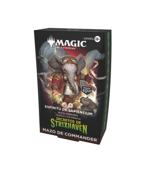 Mazo de Commander Secretos de Strixhaven: Espíritu de Sapiéntium - Magic The Gathering - ¡Despierta el Pasado! (Español)