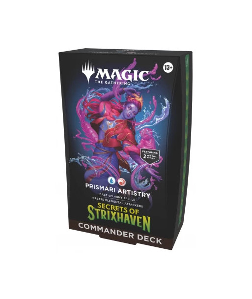 Mazo de Commander Secrets of Strixhaven: Prismari Artistry - Magic The Gathering - ¡Desata tu Arte! (Inglés)